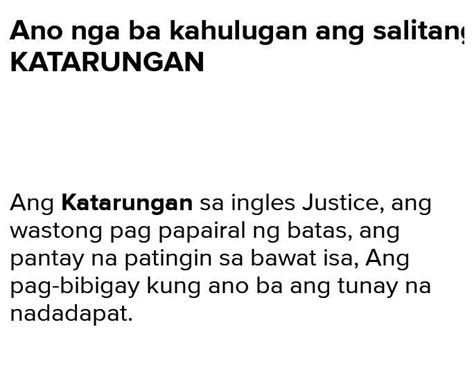 kasalungat ng katarungan answers|Katarungan Meaning .